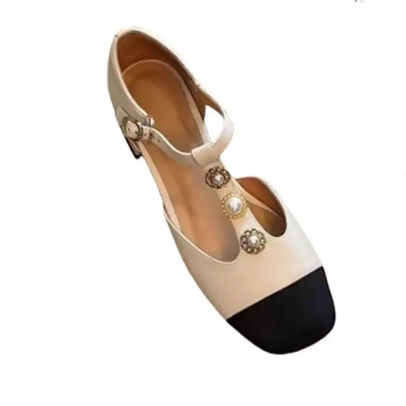 Women’s Square Toe Heeled Sandals – Summer Fashion Pumps